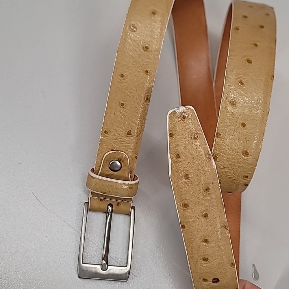 Ostrich leather Belt